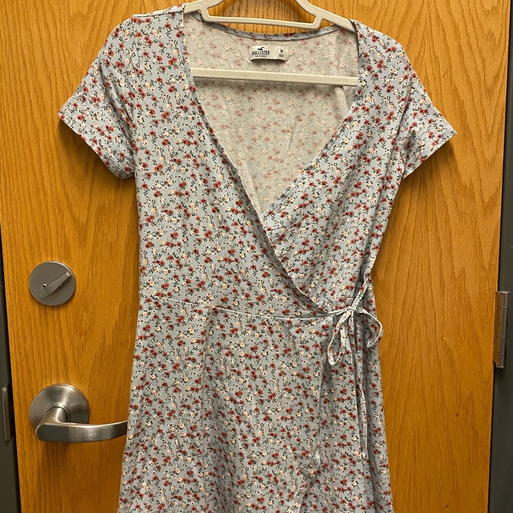 Hollister Floral Print Wrap Dress